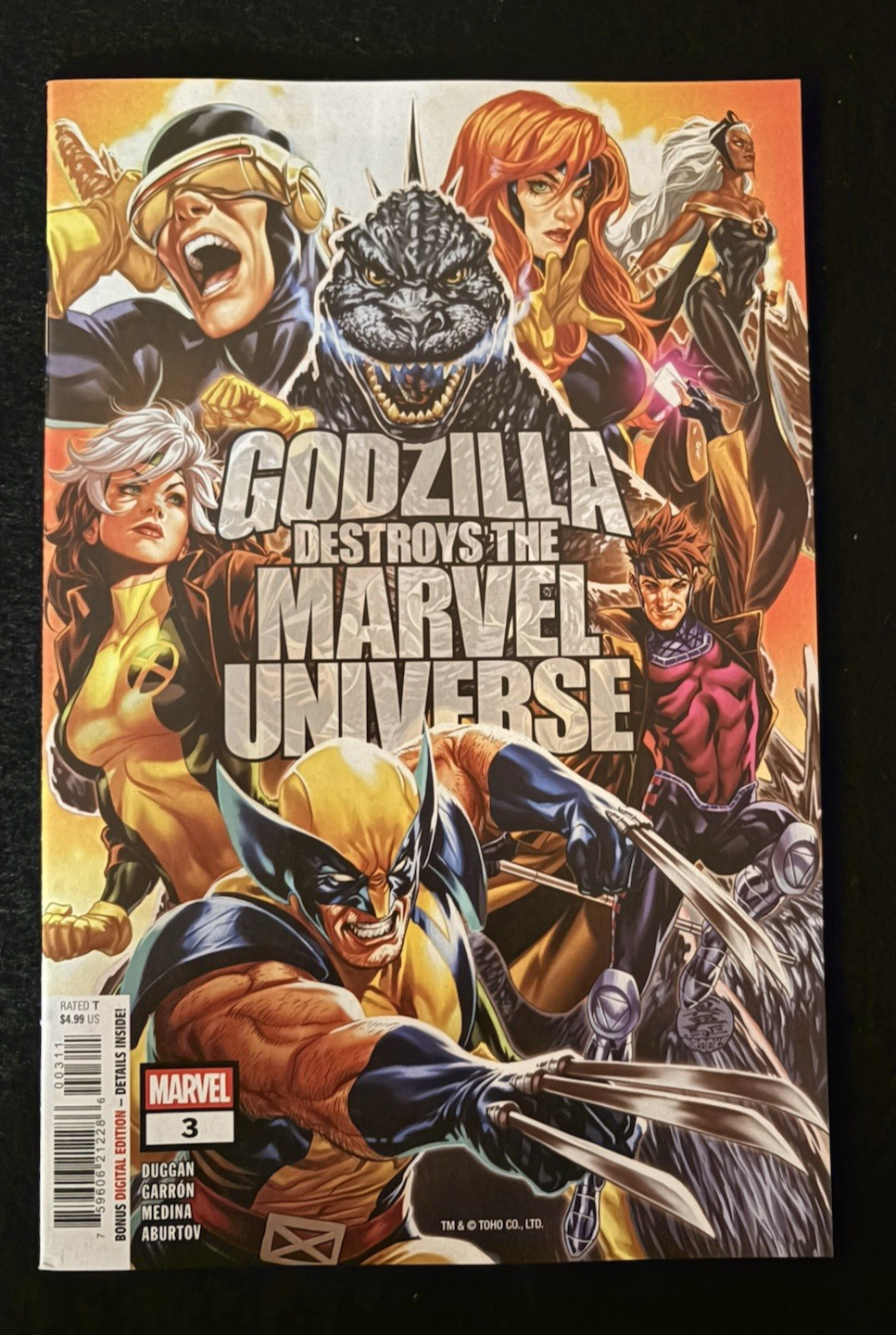 Godzlilla Destroys the marvel Universe Complete Set #1-5 Marvel 2025-26