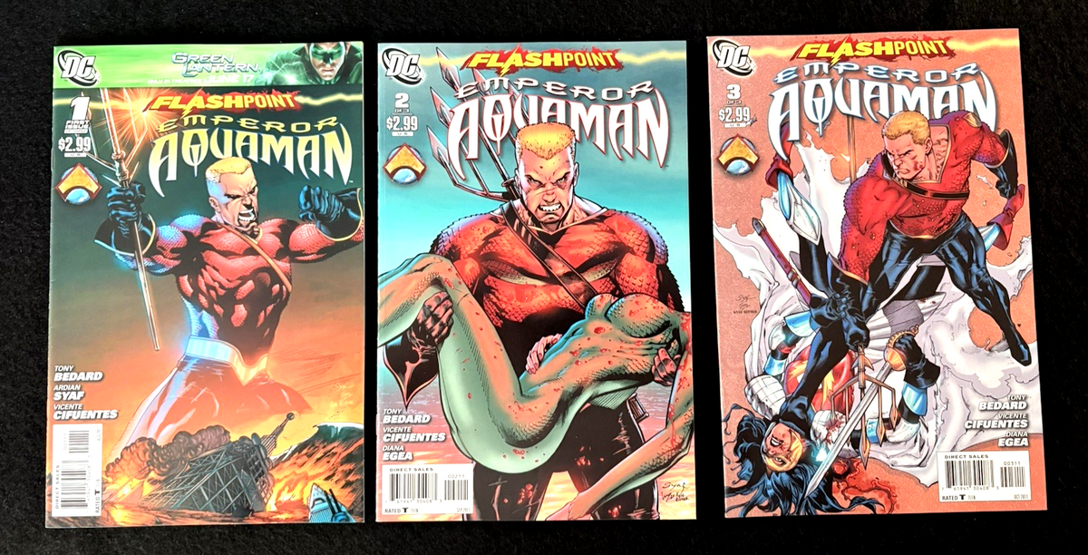 Flashpoint: Emperor Aquaman #1-3 (1982) Complete Set DC Comics