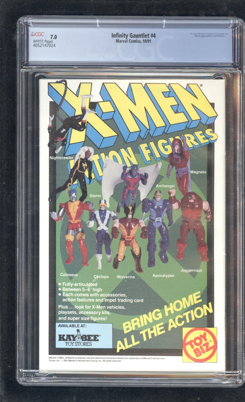 Infinity Gauntlet #4 CGC 7.0 (1991) George Perez Graded Marvel Comics