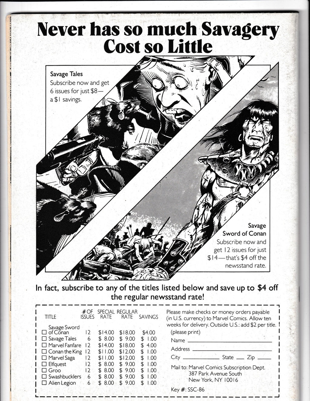 Savage Sword of Conan #129 (1986) Marvel Comics
