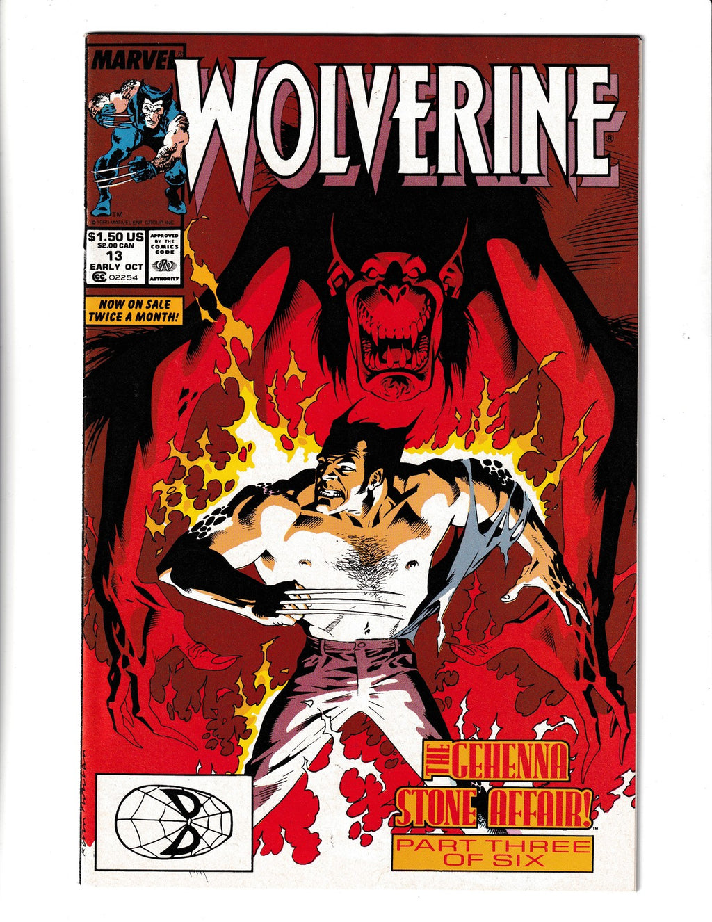 Wolverine #13 (1989) Marvel Comics