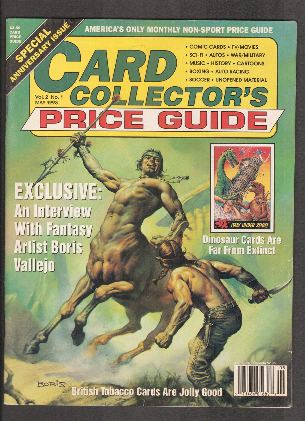 Card Collector's Price Guide #1 (1993) Boris Vallejo Cover Century Comics