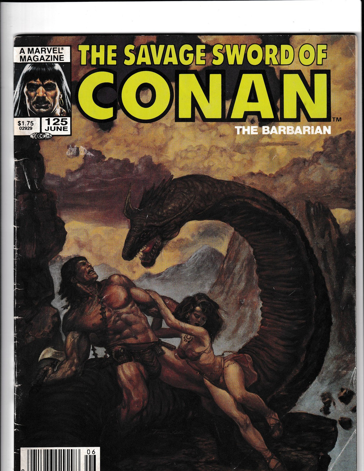 Savage Sword of Conan #125 (1986) the Barbarian Marvel Comics