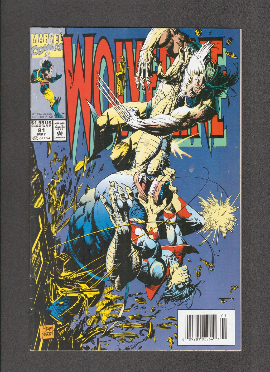 Wolverine #81 (1994) Spider-Man Trading Cards Marvel Comics