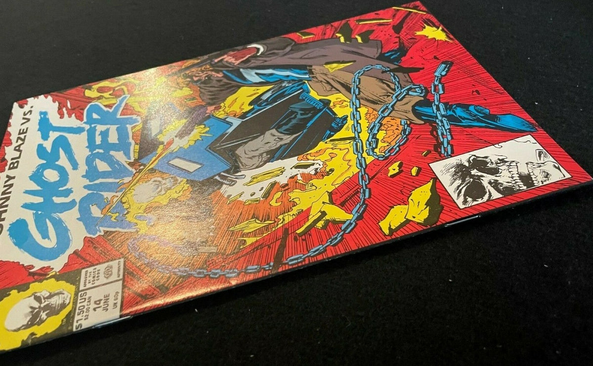 Ghost Rider v3 #14 Ghost Rider vs Johnny Blaze 1991 1st Hell-Fire Gun HIGH GRADE