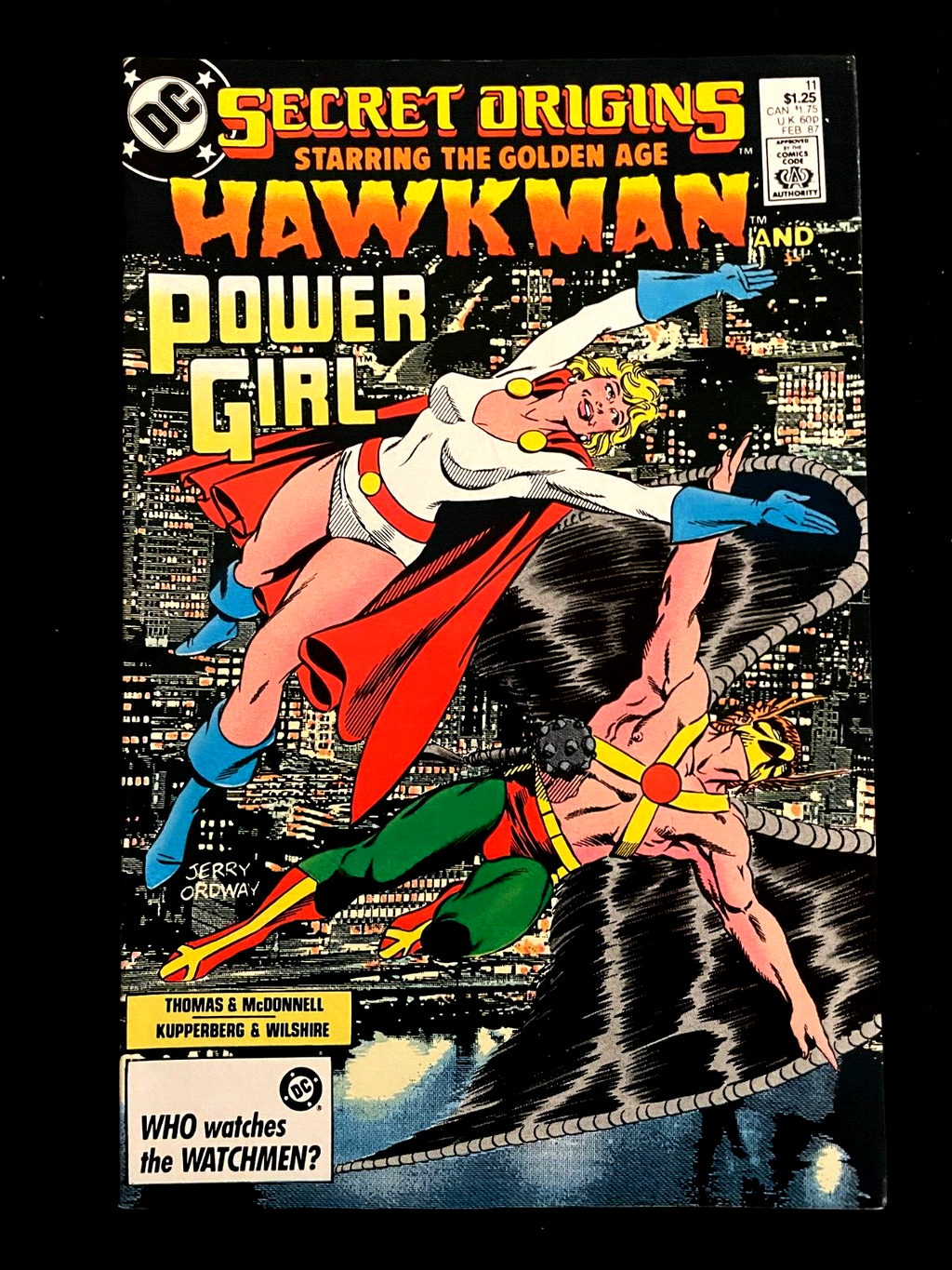 Secret Origins #11 1987 - Hawkman and Power Girl - DC