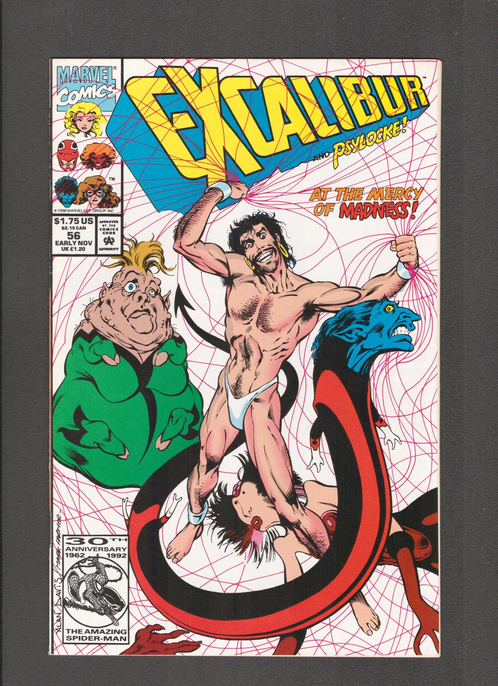 Excalibur #56 (1992) Mark Farmer - Alan David Marvel Comics