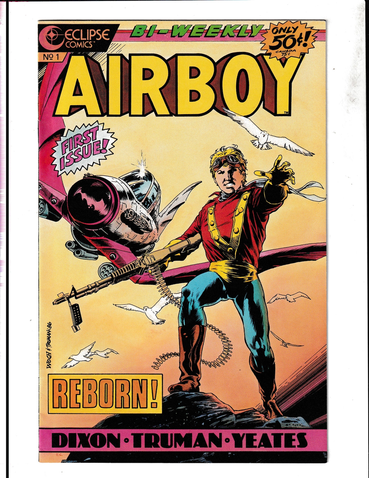 Airboy #1 (1986) Cameo of Airboy Higher Grade Eclipse Comics