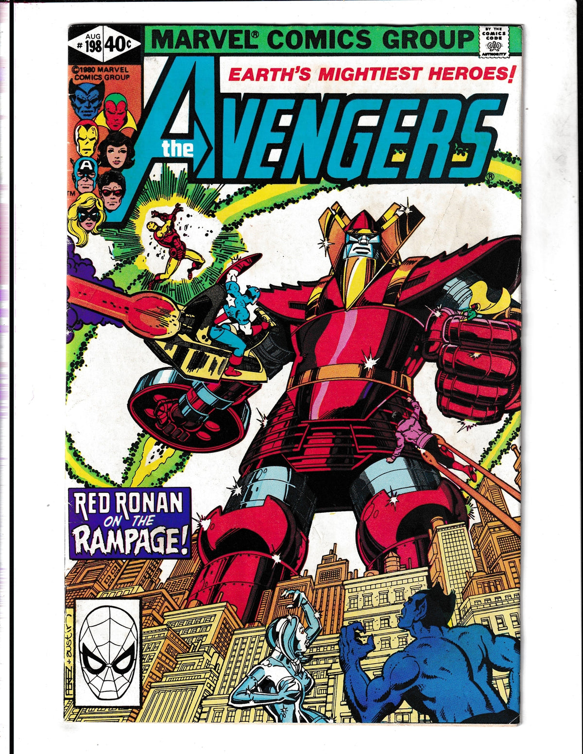 Avengers #198 (1980) Marvel Comics SKU:1599