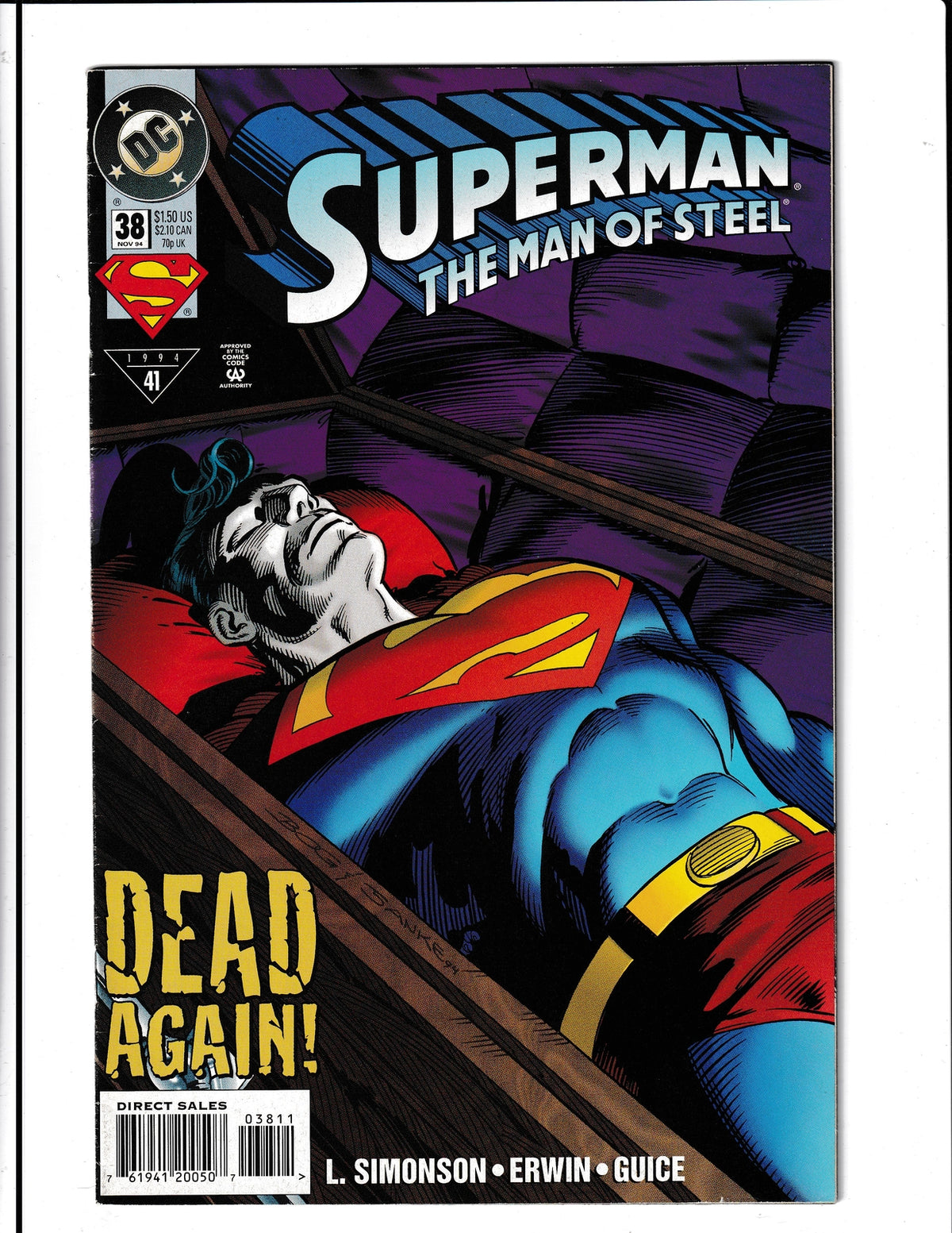 Superman: The Man of Steel #38 (1994) DC Comics
