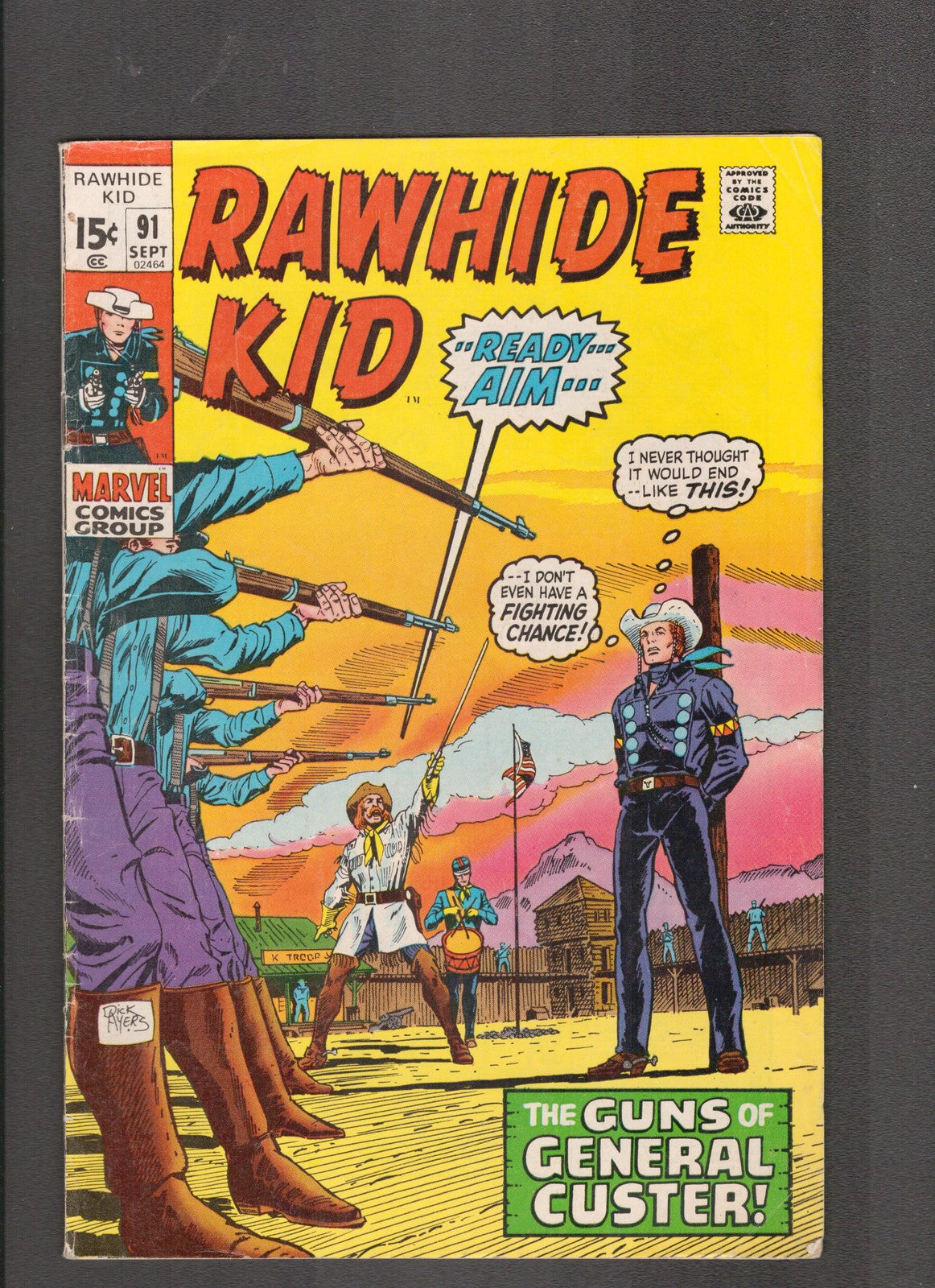 Rawhide Kid #91 (1972) Stan Lee, Dick Ayers, Roy Thomas Marvel Comics