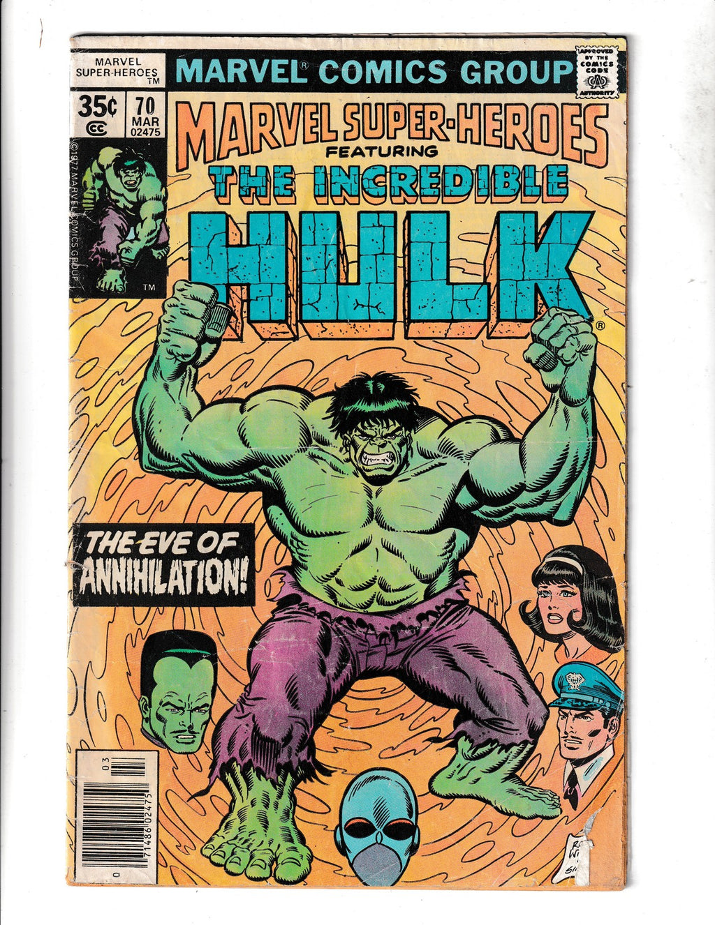 Marvel Super-Heroes #70 (1978) Low Grade Marvel Comics