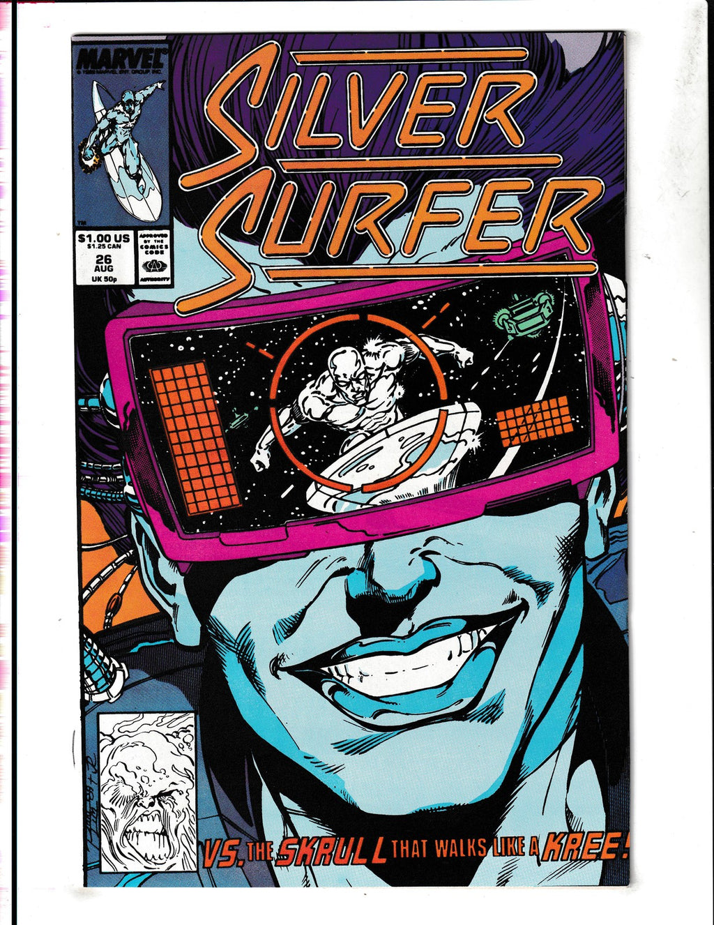 Silver Surfer #26 (1989) Vs the Skrull Marvel Comics