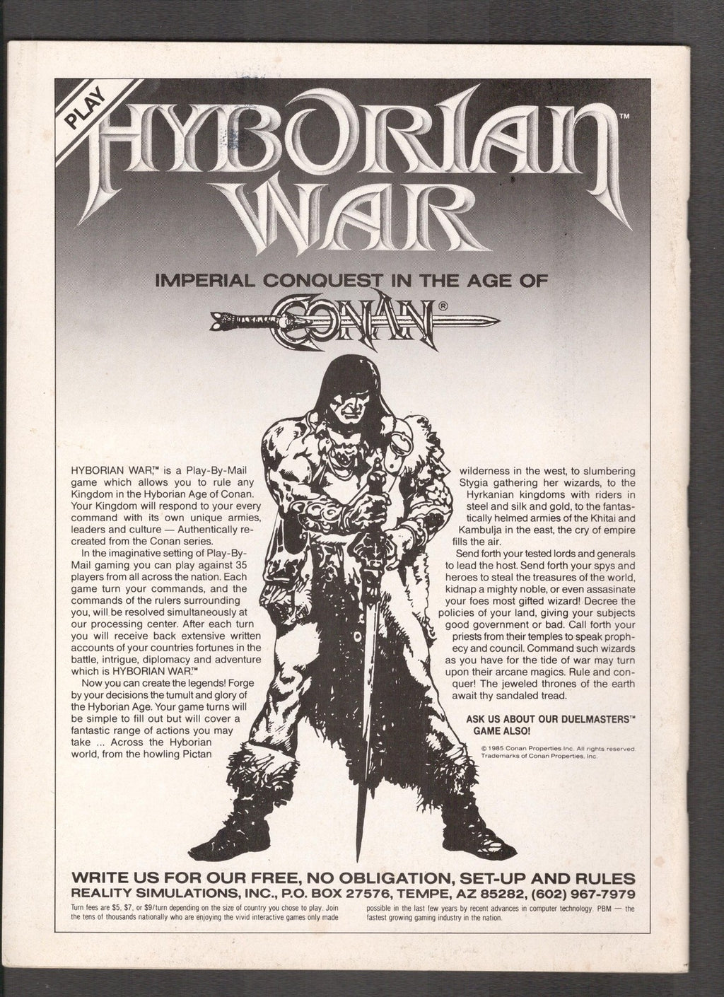 Conan Saga #66 (1992) Joe Chiodo Marvel Comics