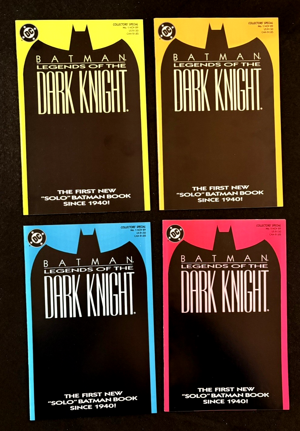 Batman: Legends of the Dark Knight Lot of four #1 Variants (1989)  DC Comics
