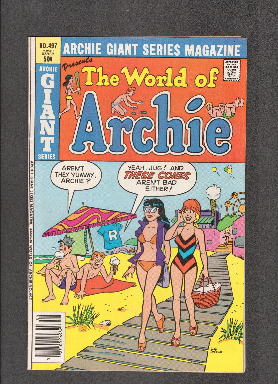 Archie Giant Series Magazine #497 (1980) Beach Scene Archie Comics