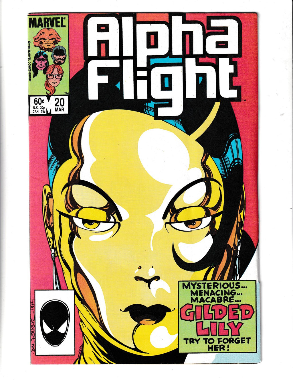Alpha Flight #20 (1986) Marvel Comics