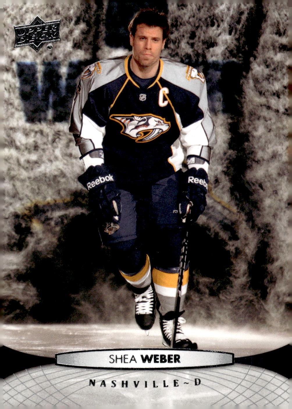 2011-12 Upper Deck #97 Shea Weber Hockey Nashville Predators