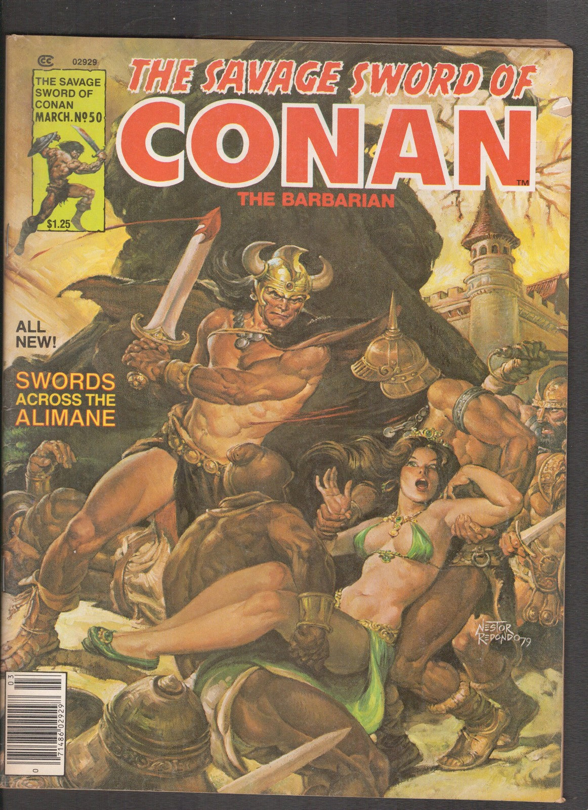 Savage Sword of Conan #50 (1980) Roy Thomas - Nester Redondo Curtis Comics