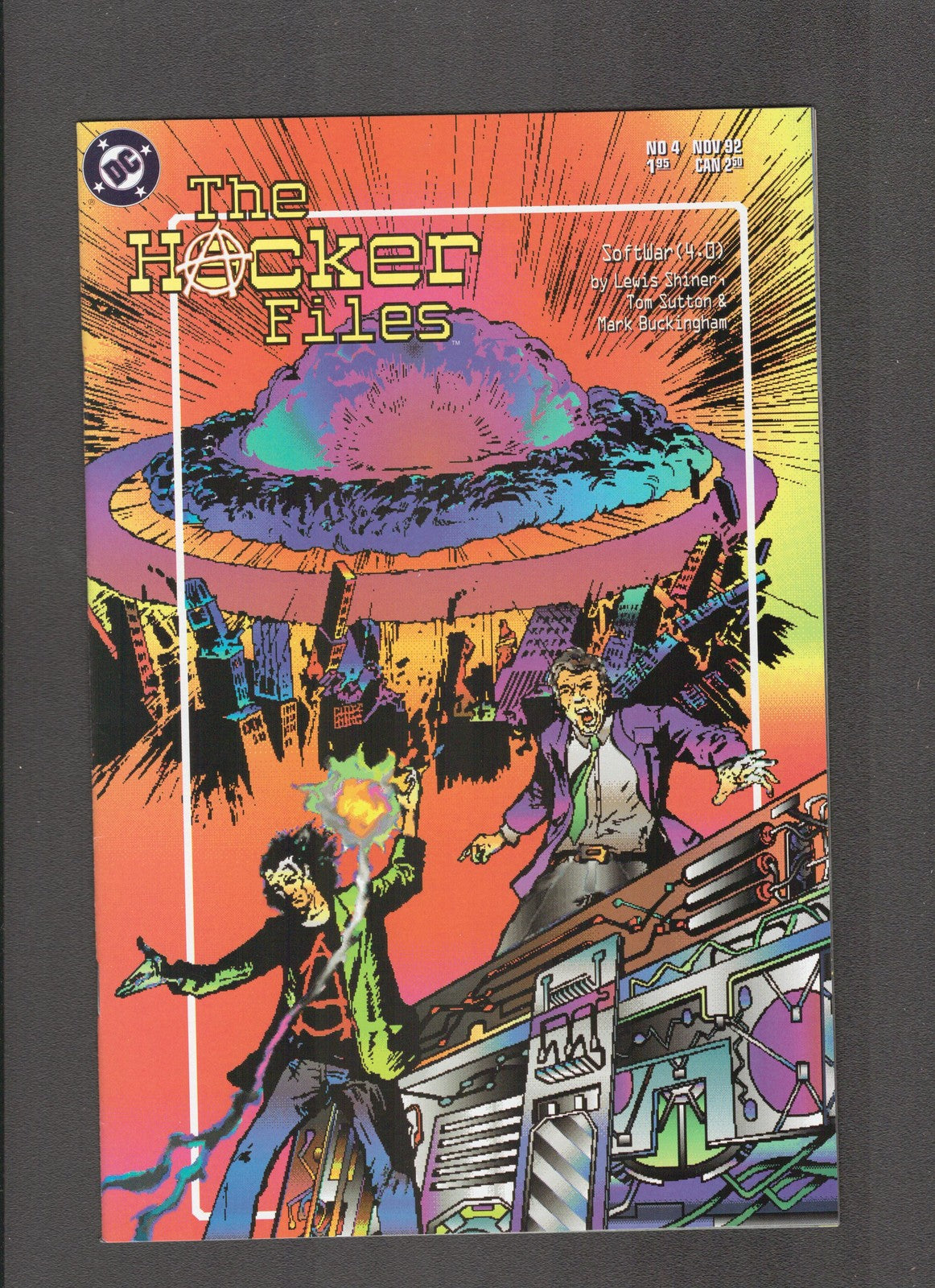 Hacker Files #4 (1992) Higher Grade DC Comics