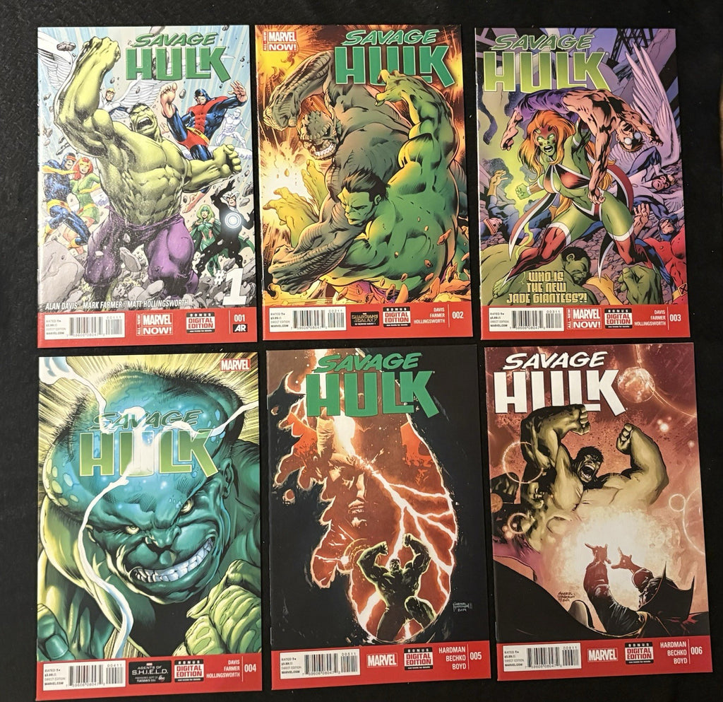 Savage Hulk #1-6 (2014) Complete Mini-Series by Alan Davis Marvel Comics Lot