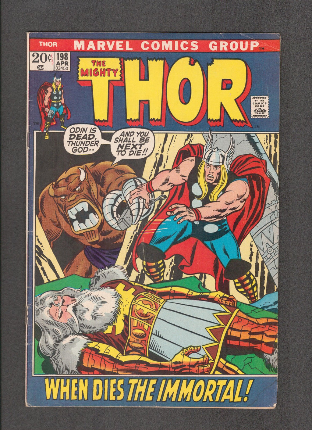 Thor #198 (1972) Stan Lee, Vinnie Coletta, John Buscema Marvel Comics