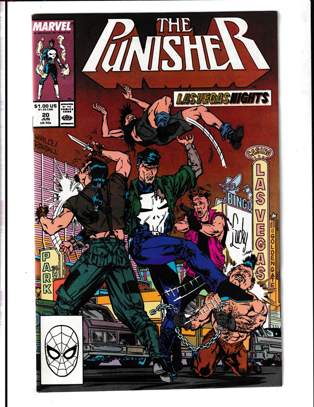Punisher #20 (1989) Bad Tip Marvel Comics