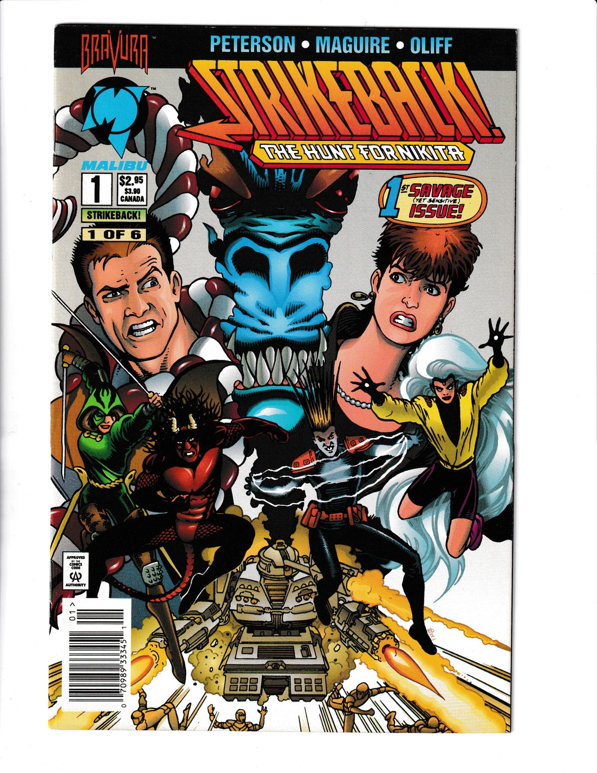 Strikeback! #1 (1994) Hunt for Nikita Malibu Comics