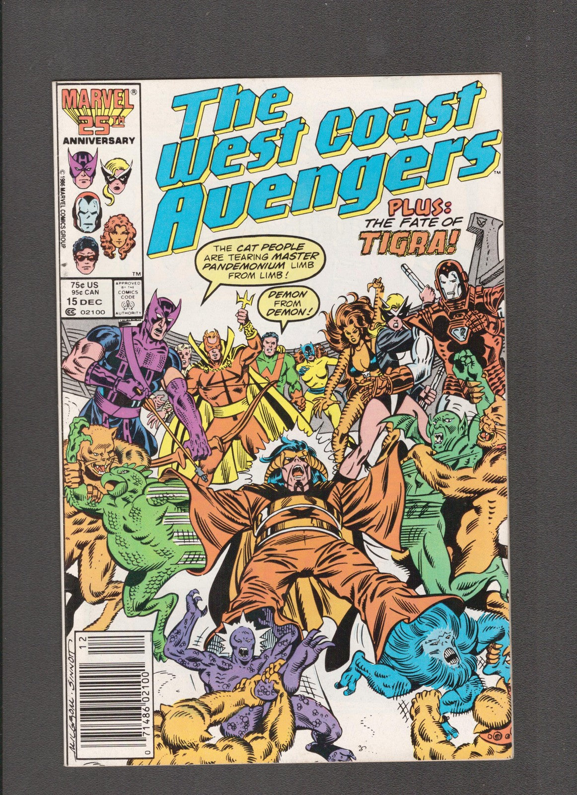 West Coast Avengers #15 (1986) Englehart, Sinnott, Milgrom Marvel Comics