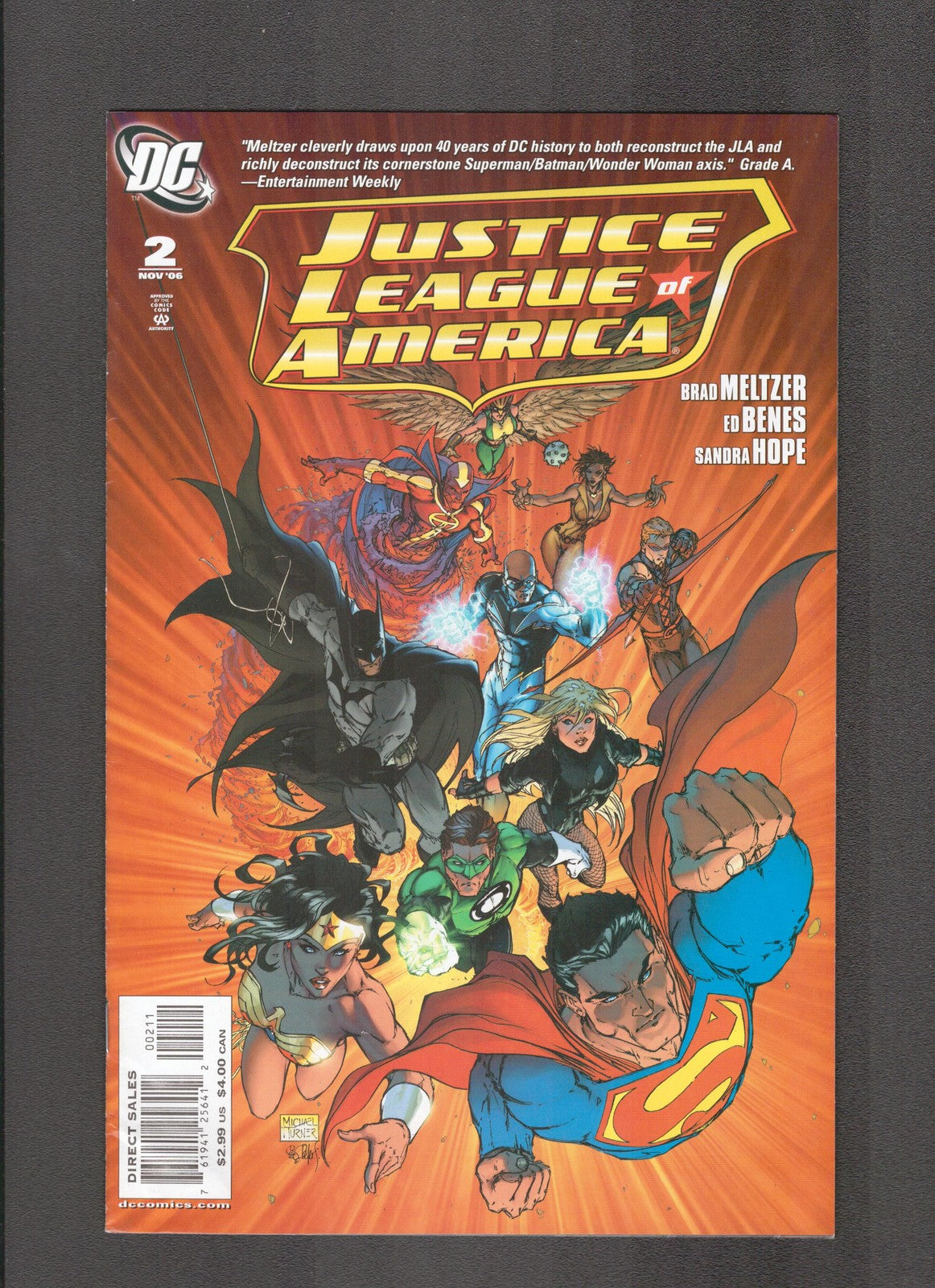 Justice League of America #2 (2006) Michael Turner Cover DC Comics