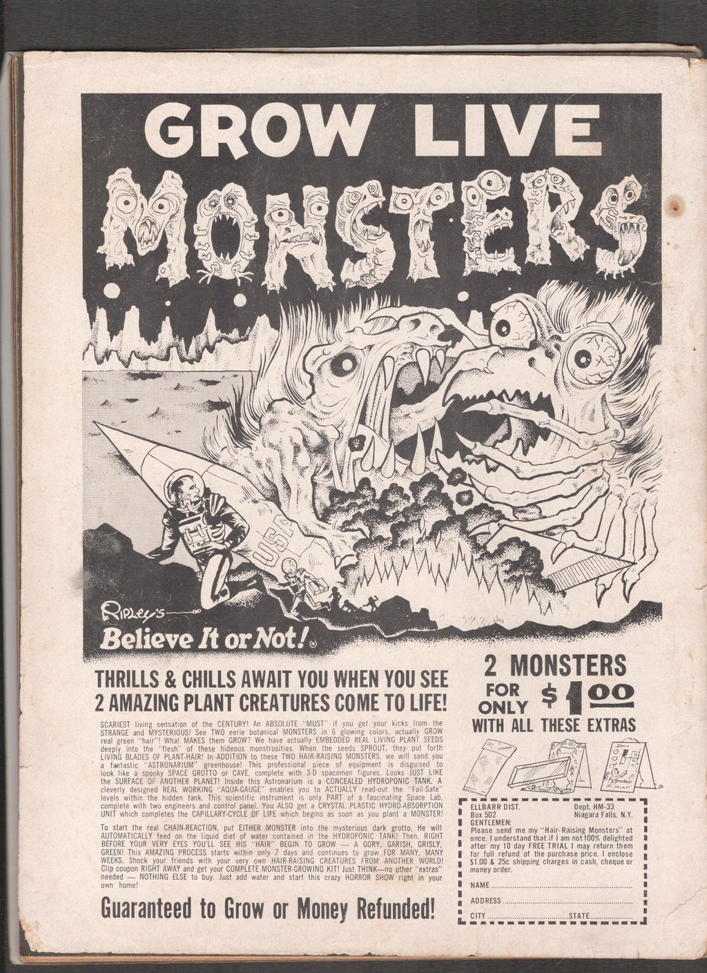 Monster World #3 (1972) PLEASE READ DESCRIPTION Warren Comics