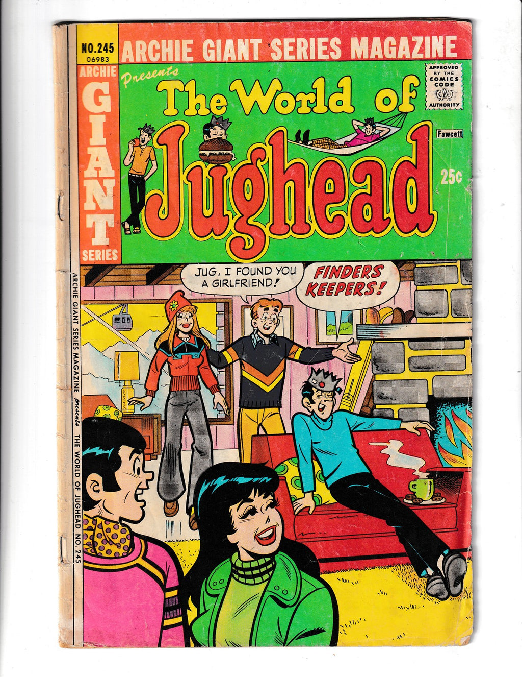 Archie Giant Series Magazine #245 (1976) Low Grade Archie Comics