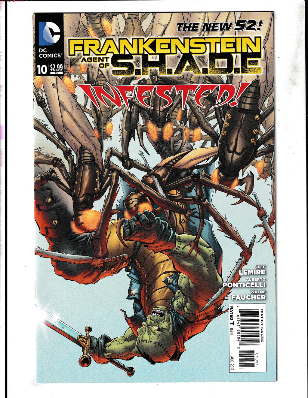 Frankenstein: Agent of S.H.A.D.E. #10 (2012) Higher Grade DC Comics