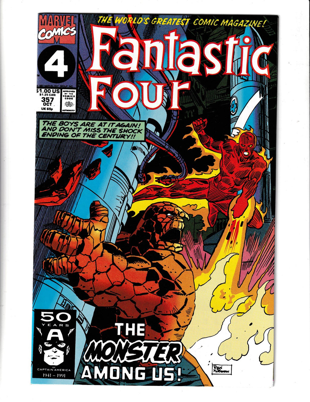 Fantastic Four #357 (1991) 1st Lyja Marvel Comics