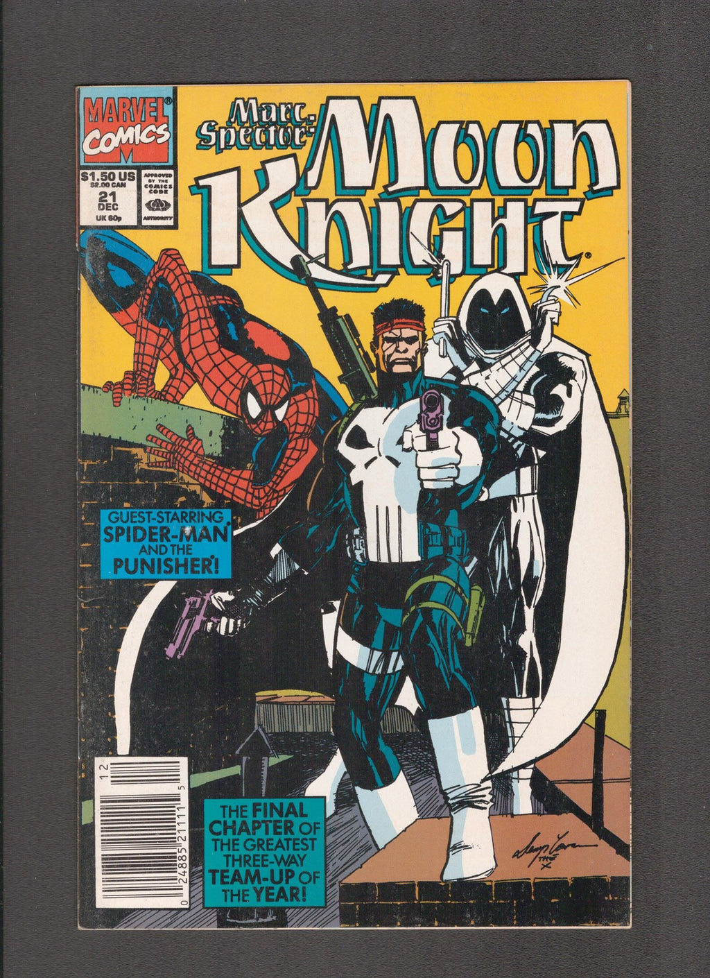 Marc Spector: Moon Knight #21 (1990) Spider-Man & Punisher Marvel Comics