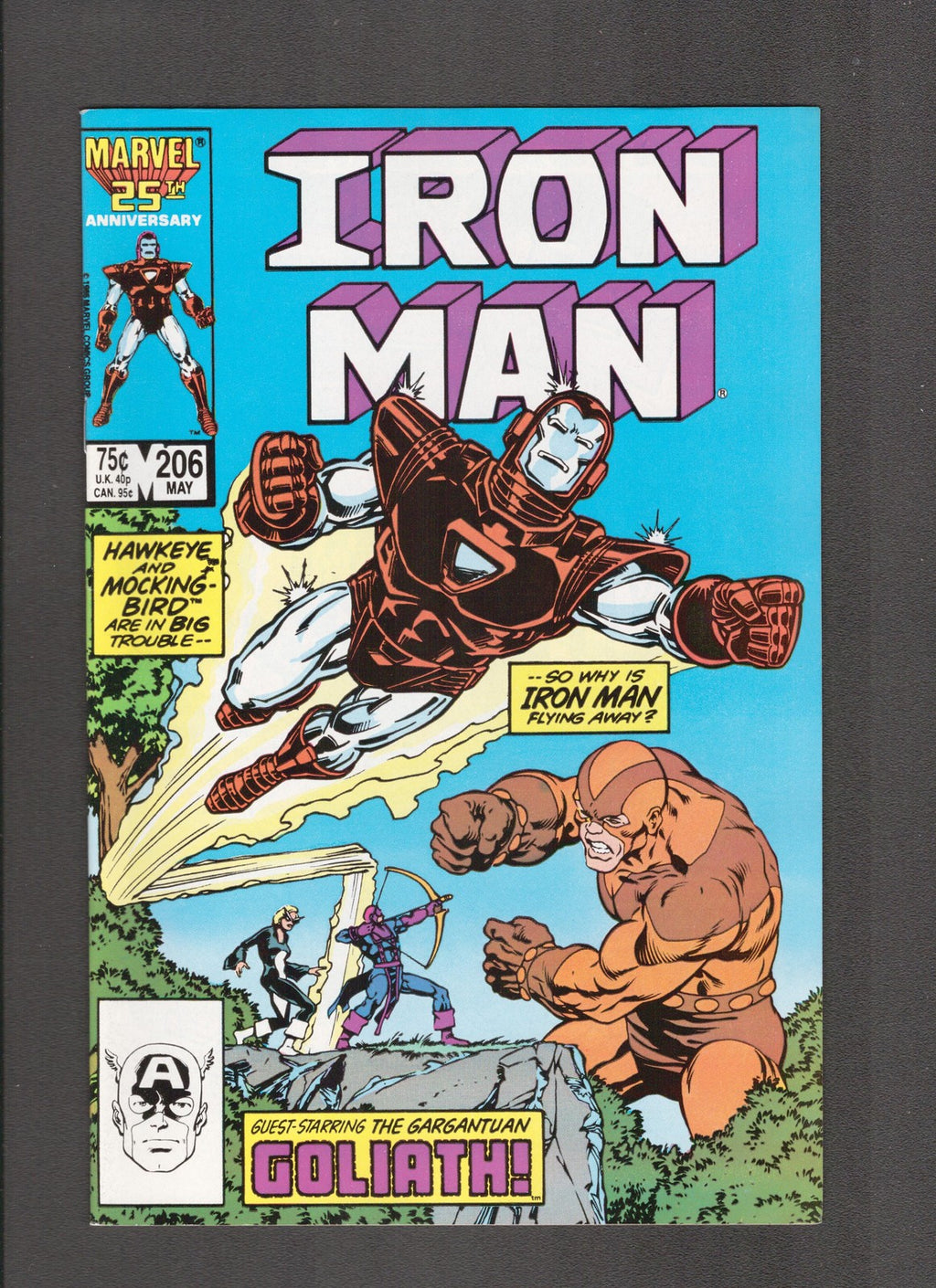 Iron Man #206 (1986) Mark Bright - Higher Grade Marvel Comics