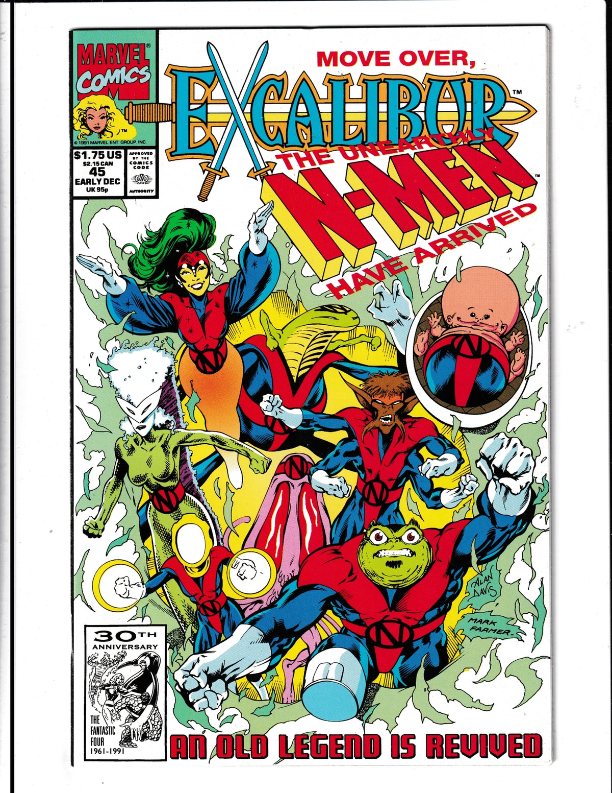 Excalibur #45 (1991) HIGH GRADE Marvel Comics