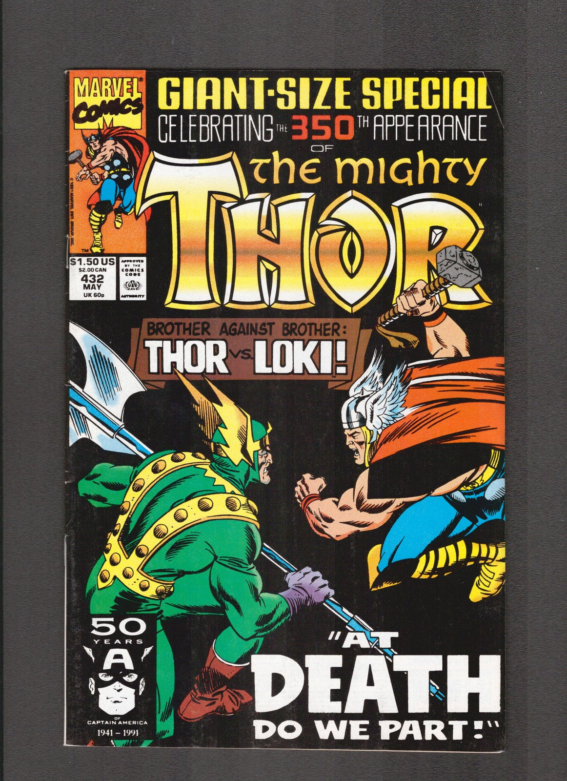 Thor #432 (1991) 1st Eric Masterson as Thor Marvel Comics