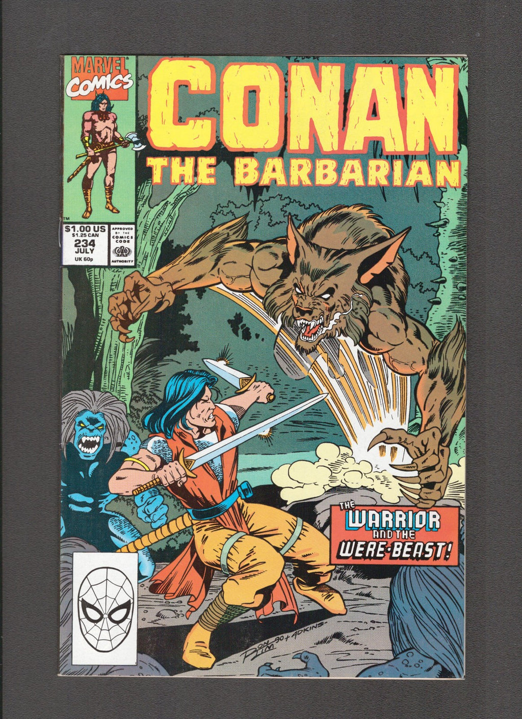 Conan the Barbarian #234 (1990) Ron Lim, Dan Adkins Marvel Comics