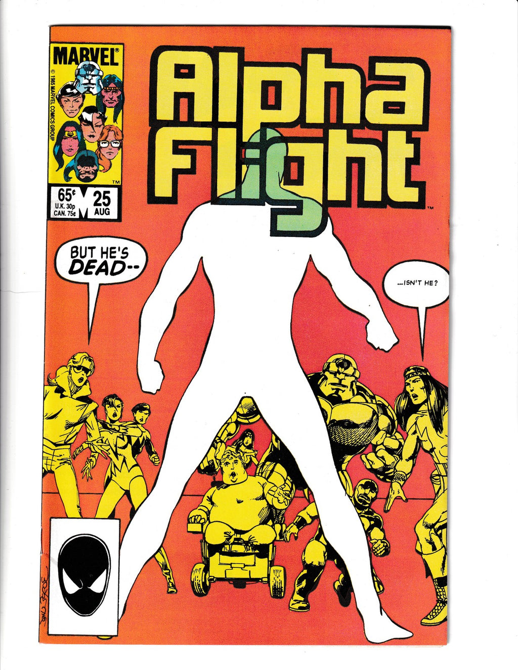 Alpha Flight #25 (1985) Marvel Comics SKU:2355