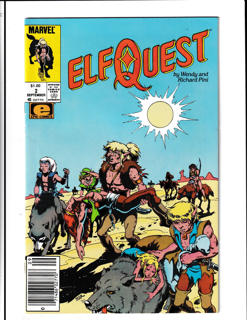Elfquest #2 (1985) Scarce 1.00 Price Variant Marvel Comics