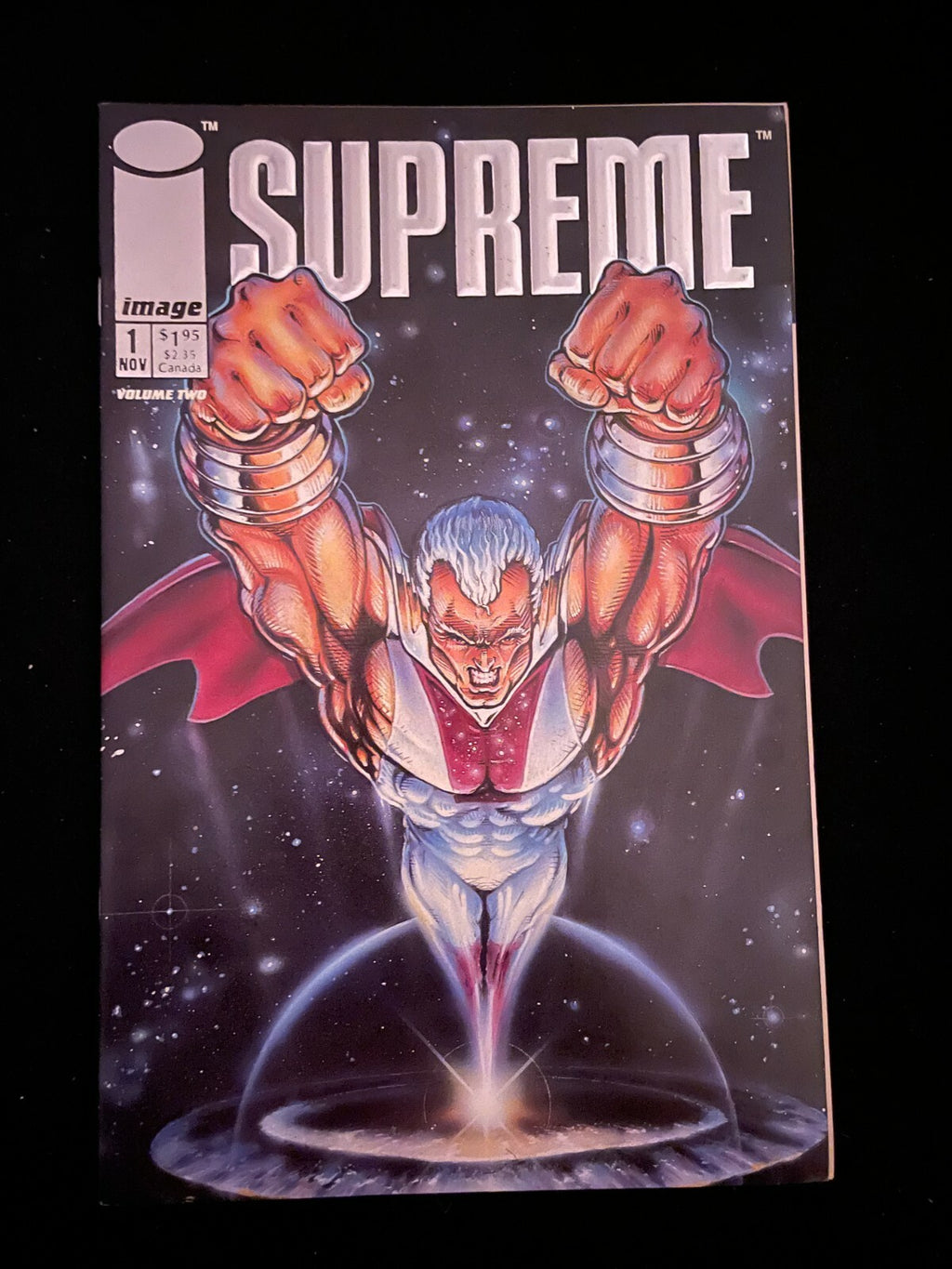 Supreme #1 Silver Embossed Variant Nov 1992