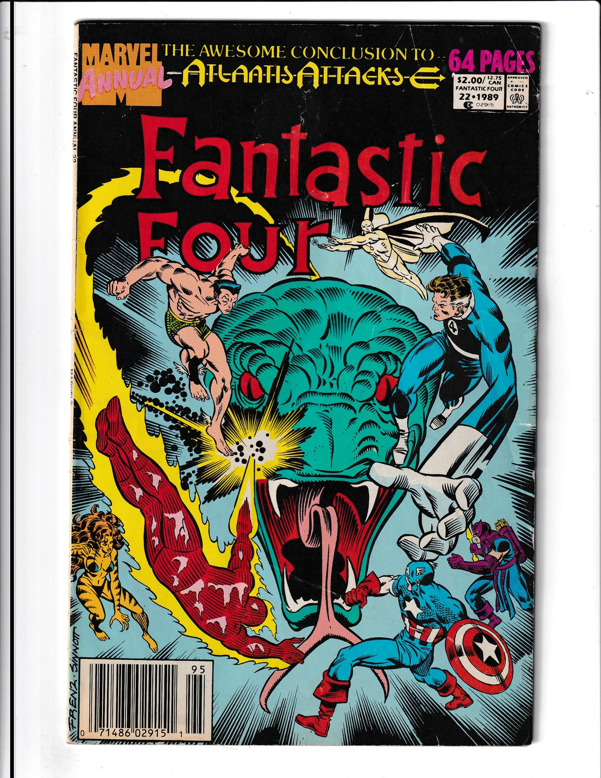 Fantastic Four Annual #22 (1989) Marvel Comics SKU:376