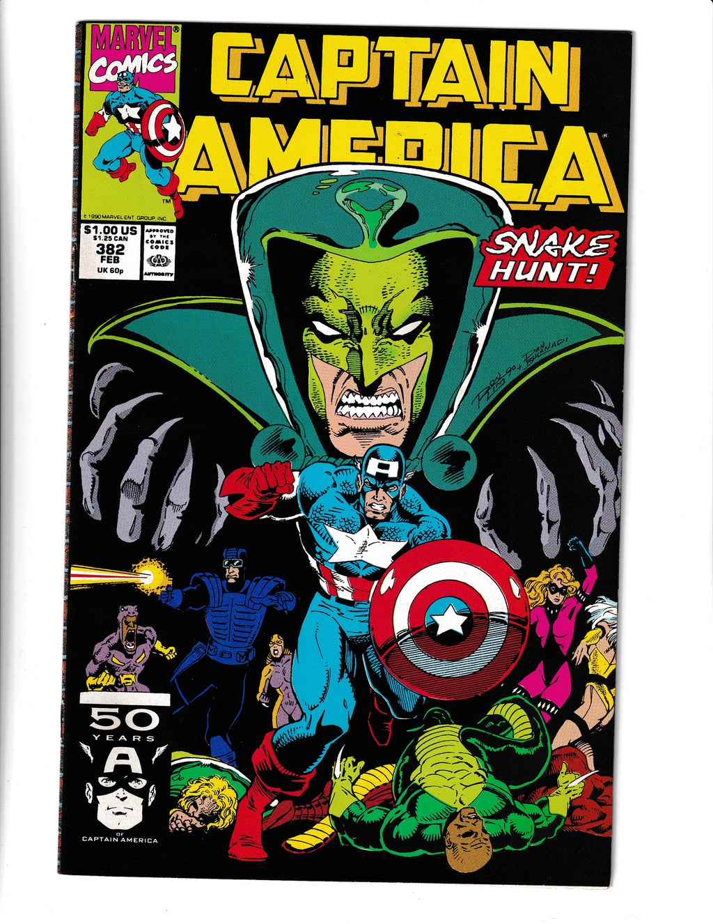 Captain America #382 (1991) HIGHER GRADE Marvel Comics