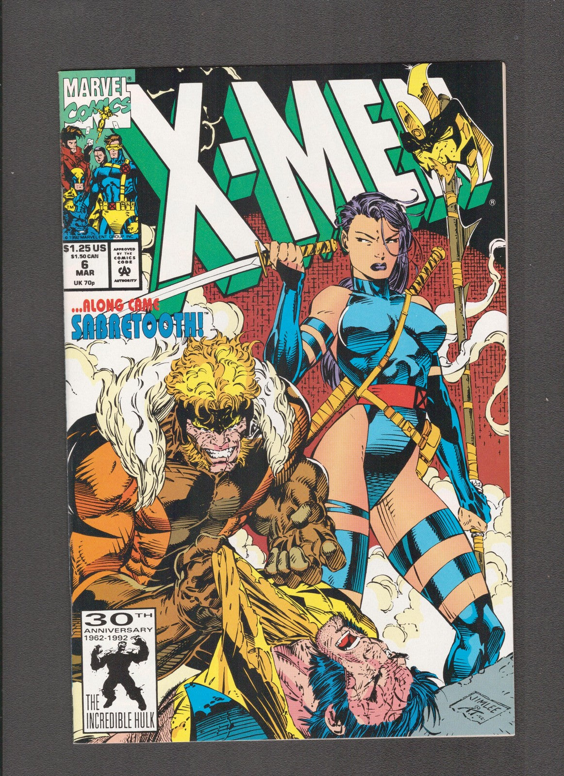 X-Men #6 (1992) Jim Lee, Art Thibert Marvel Comics