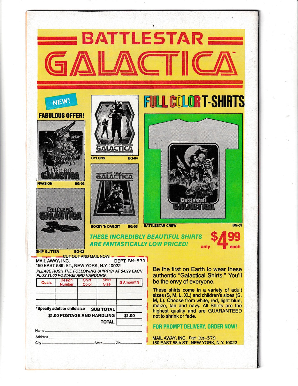 Battlestar Galactica #3 (1979) Newsstand Marvel Comics