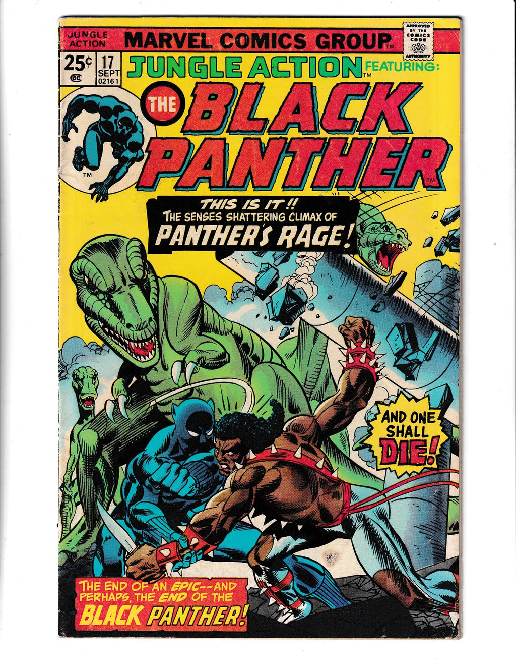 Jungle Action #17 (1975) Black Panther Marvel Comics