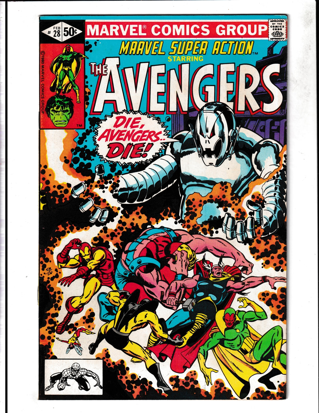 Marvel Super Action #28 (1981) Starring Avengers Marvel Comics