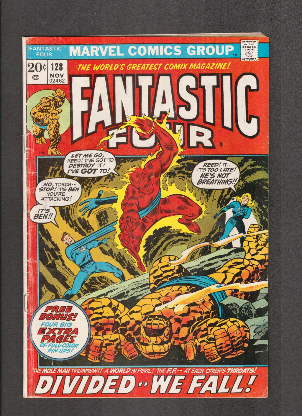 Fantastic Four #128 (1972) Roy Thomas, John Buscema Marvel Comics