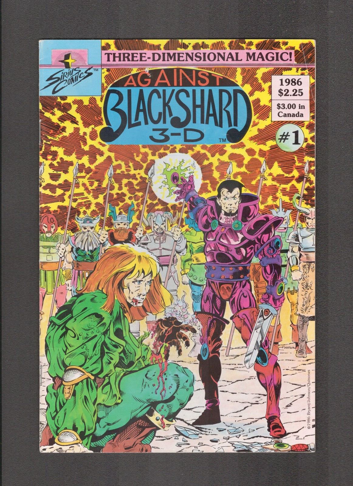Against Blackshard 3-D #1 (1986) Sirius Comics